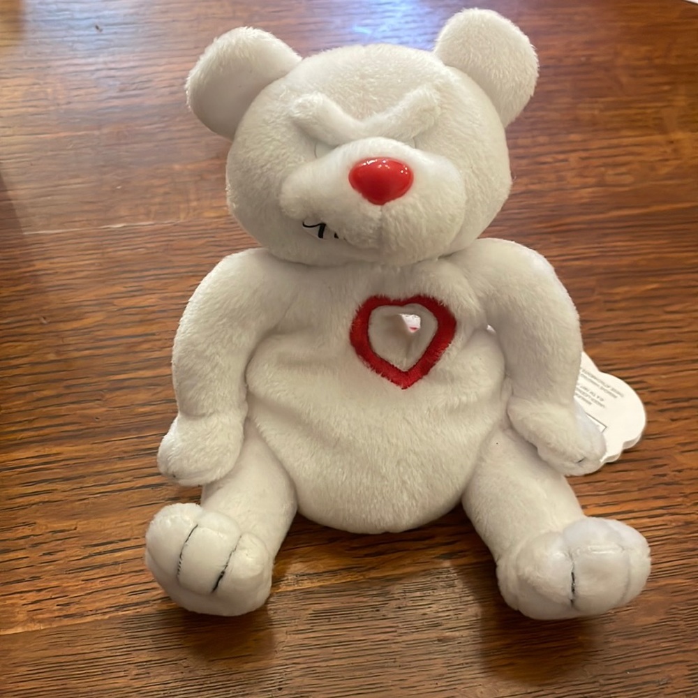 Meanies Valentines Rare Be Mean Heartless Bear NWT